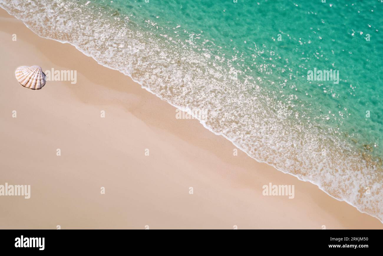 Mare e sabbia. Sfondo naturale. Foto Stock