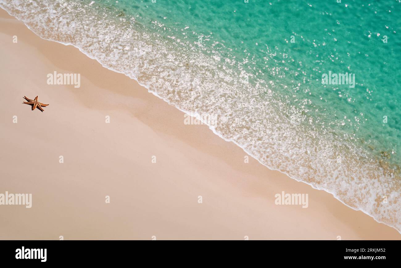 Mare e sabbia. Sfondo naturale. Foto Stock
