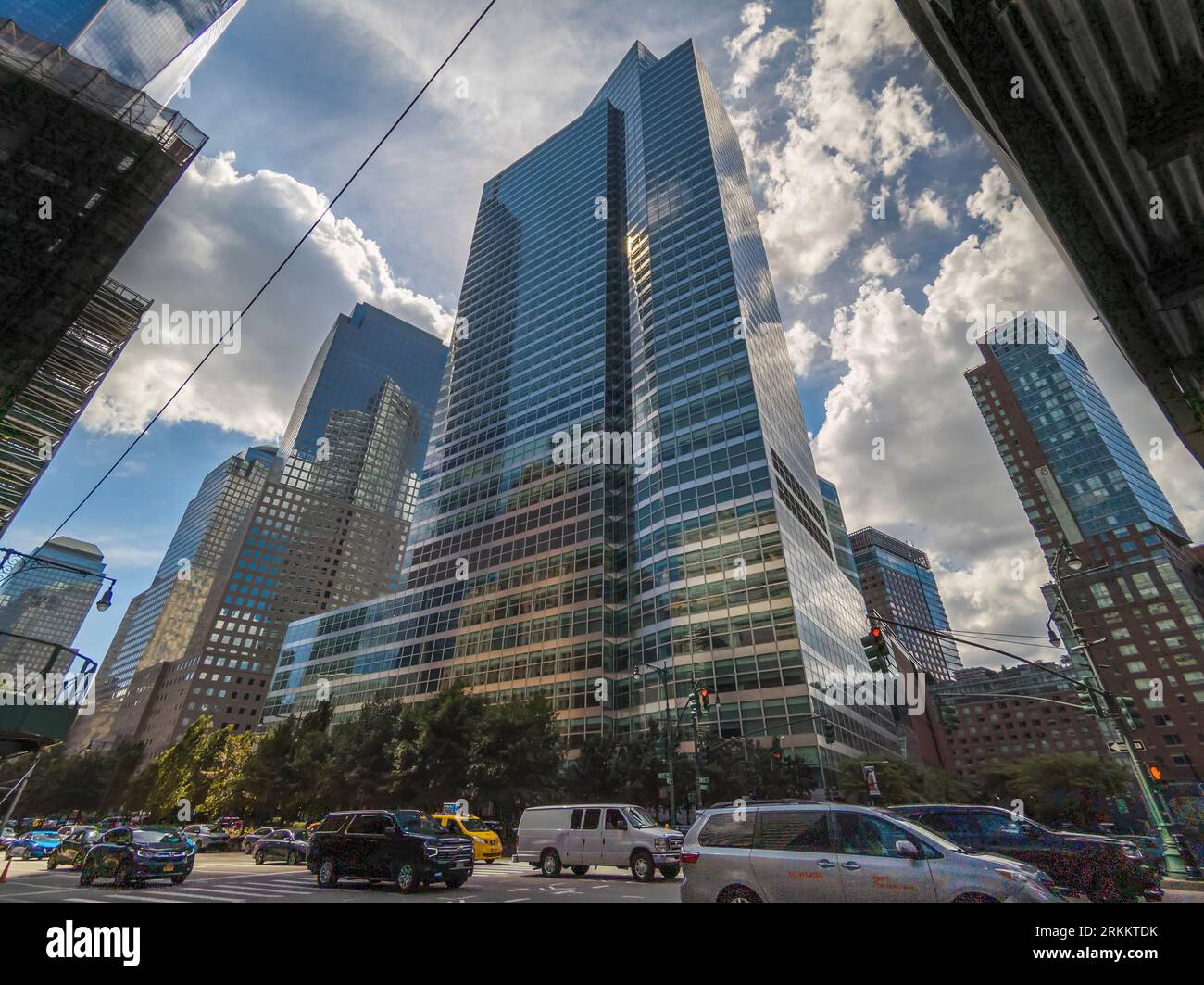 Il quartier generale della Goldman Sachs a New York al 200 di West Street si vede domenica 13 agosto 2023. (© Richard B. Levine) Foto Stock