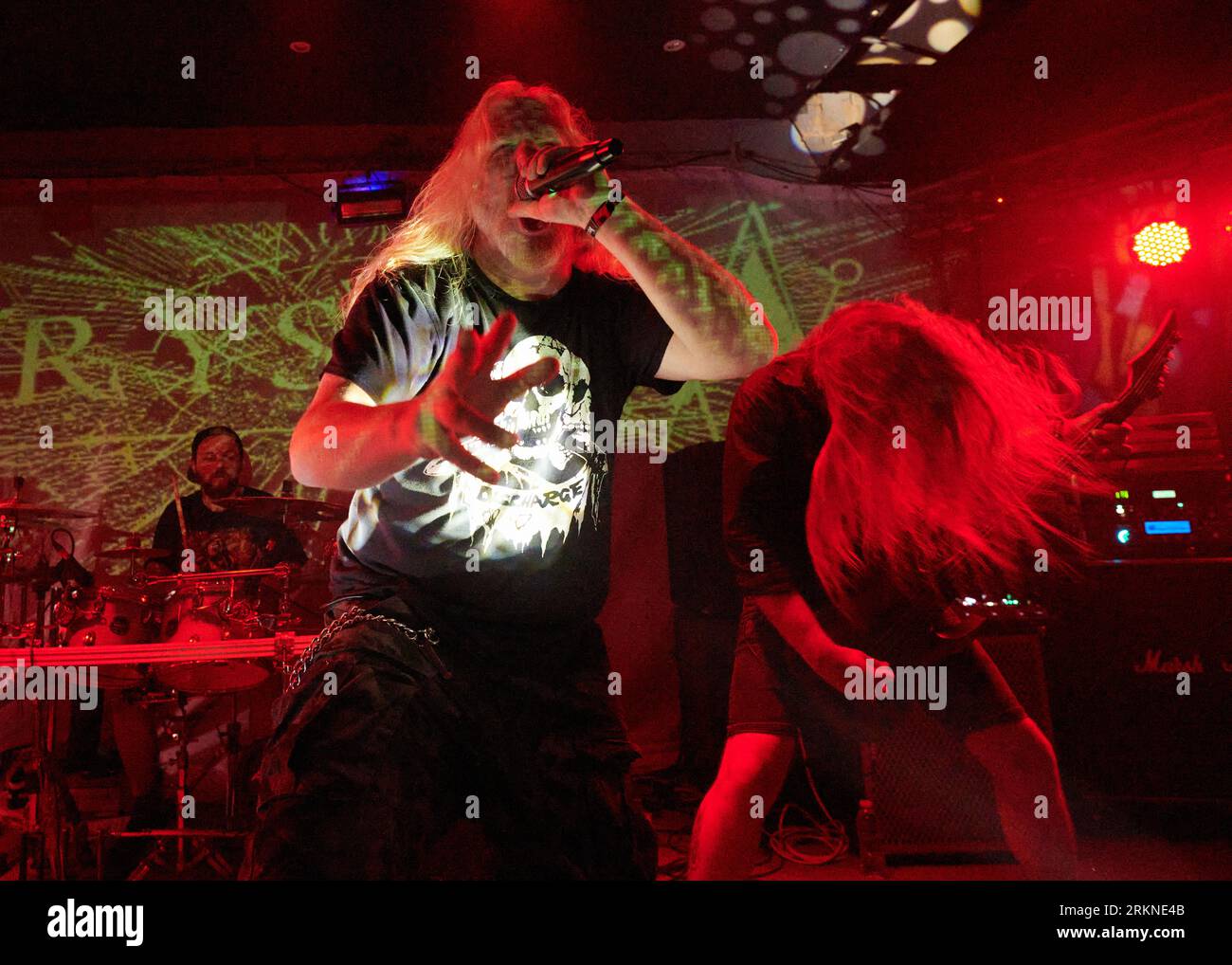 Gutlocker si esibisce al Beermageddon Metal Festival, Stoke Prior, Bromsgrove, Regno Unito. 25 agosto 2023. Credito: Will Tudor/Alamy Live News Foto Stock