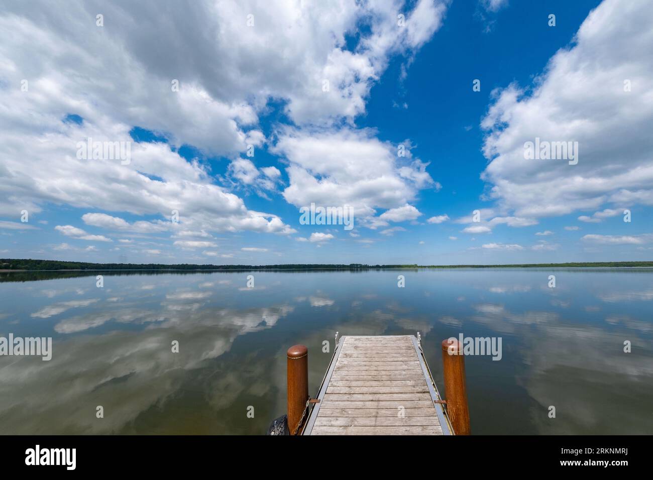 lago Arendsee ad Altmark, Germania, Sassonia-Anhalt Foto Stock