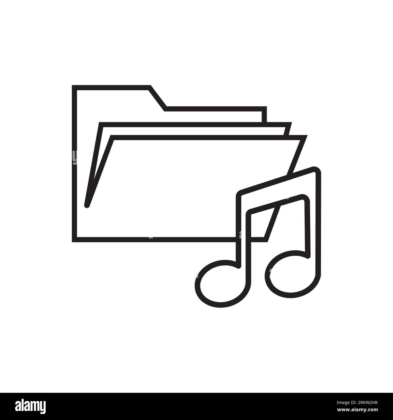 Icona del documento isolata su sfondo bianco. Simbolo cartella moderno, semplice, vettoriale, icona per la progettazione di siti Web, app mobile, interfaccia utente. Illustrazione vettoriale Illustrazione Vettoriale