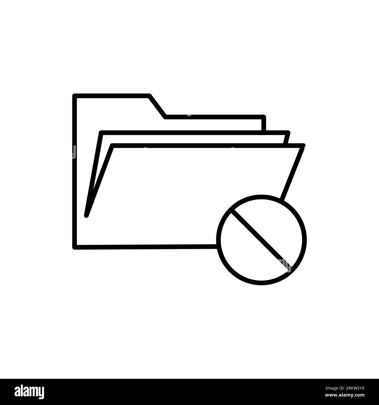 Icona del documento isolata su sfondo bianco. Simbolo cartella moderno, semplice, vettoriale, icona per la progettazione di siti Web, app mobile, interfaccia utente. Illustrazione vettoriale Illustrazione Vettoriale