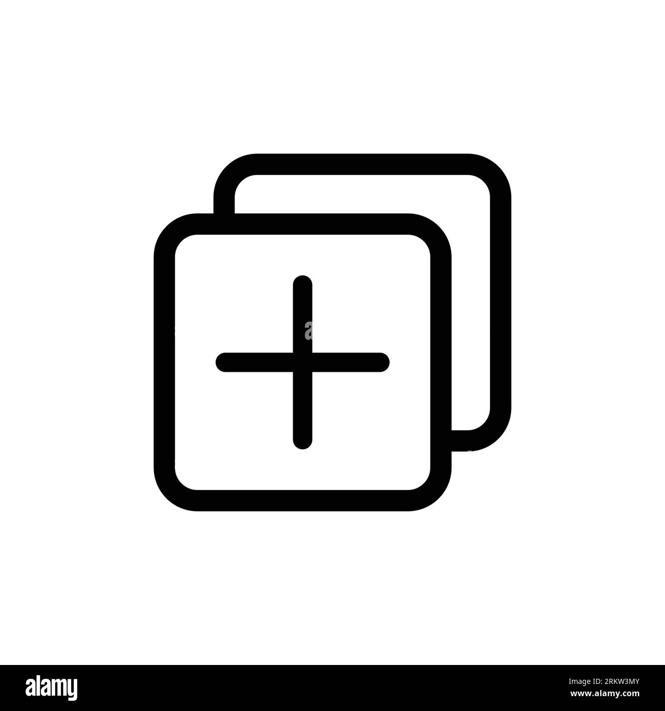 Icona Duplica. Simbolo del file moderno, semplice, vettoriale, icona per la progettazione di siti Web, app mobile, interfaccia utente. Illustrazione vettoriale Illustrazione Vettoriale