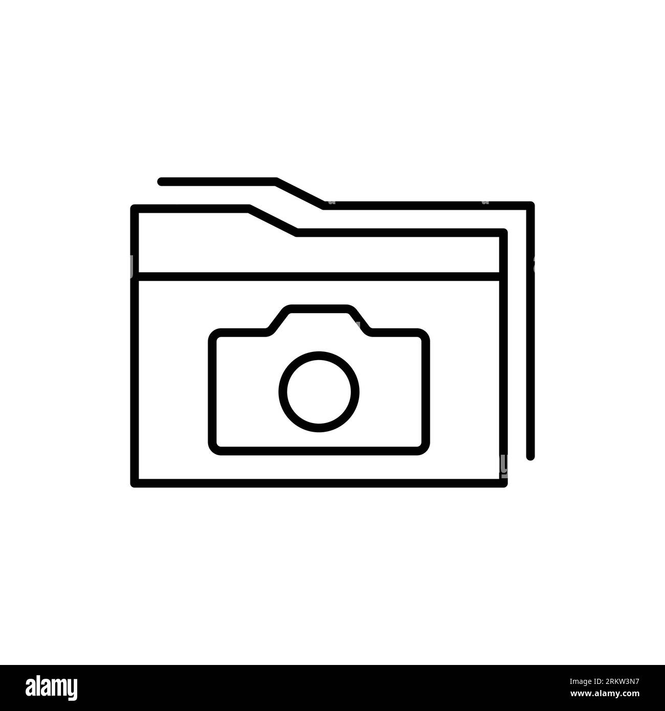 Icona del documento isolata su sfondo bianco. Simbolo cartella moderno, semplice, vettoriale, icona per la progettazione di siti Web, app mobile, interfaccia utente. Illustrazione vettoriale Illustrazione Vettoriale