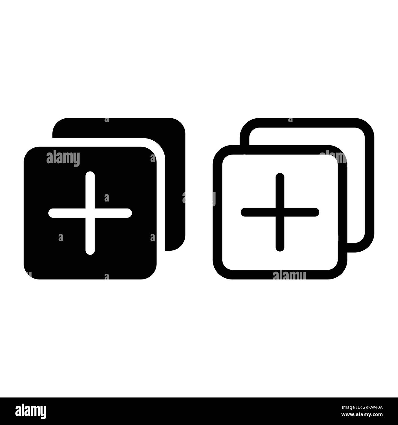 Icona Duplica. Simbolo del file moderno, semplice, vettoriale, icona per la progettazione di siti Web, app mobile, interfaccia utente. Illustrazione vettoriale Illustrazione Vettoriale