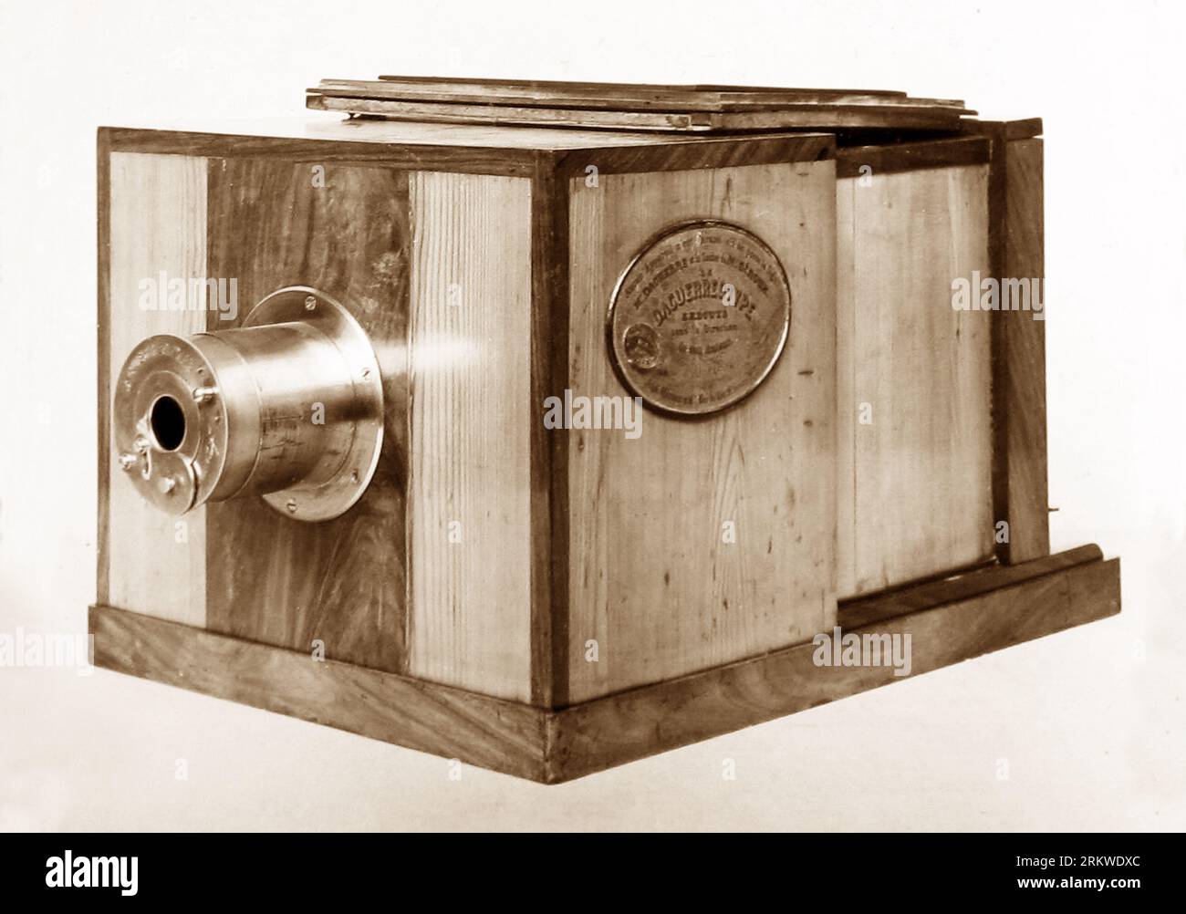 Una macchina fotografica Daguerre per scattare fotografie di daguerreotipi, anni '1840 Foto Stock