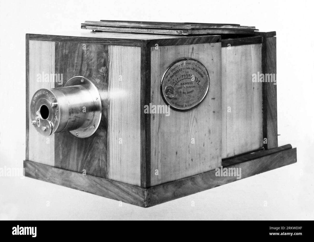Una macchina fotografica Daguerre per scattare fotografie di daguerreotipi, anni '1840 Foto Stock