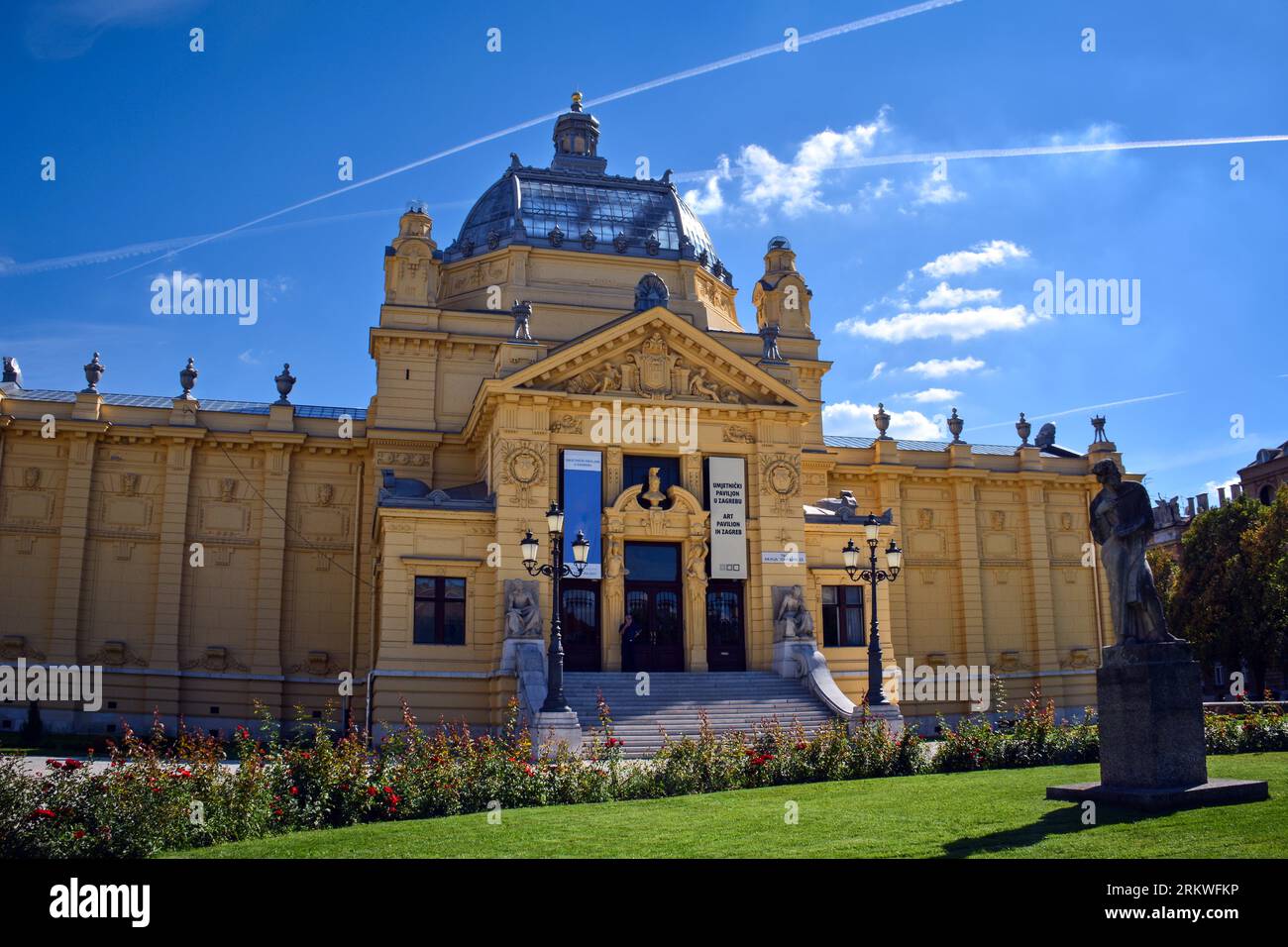 Il Padiglione d'Arte nella città bassa di Zagabria - Croazia Foto Stock