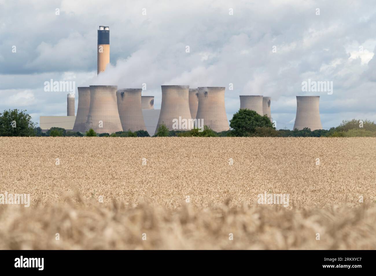 Drax Power Station, South Yorkshire, Regno Unito. 27 luglio 2023. Fotografia di Richard Holmes. Foto Stock