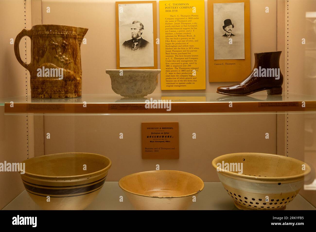 Museum of Ceramics la capitale della ceramica degli Stati Uniti a East Liverpool, Ohio Foto Stock