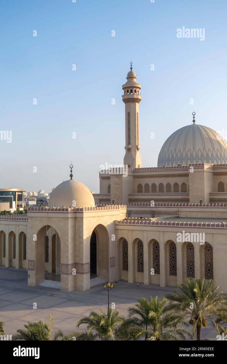 Moschea al-Fateh Bahrain - una delle moschee più grandi del mondo Foto Stock