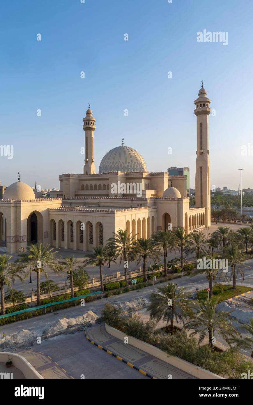 Moschea al-Fateh Bahrain - una delle moschee più grandi del mondo Foto Stock