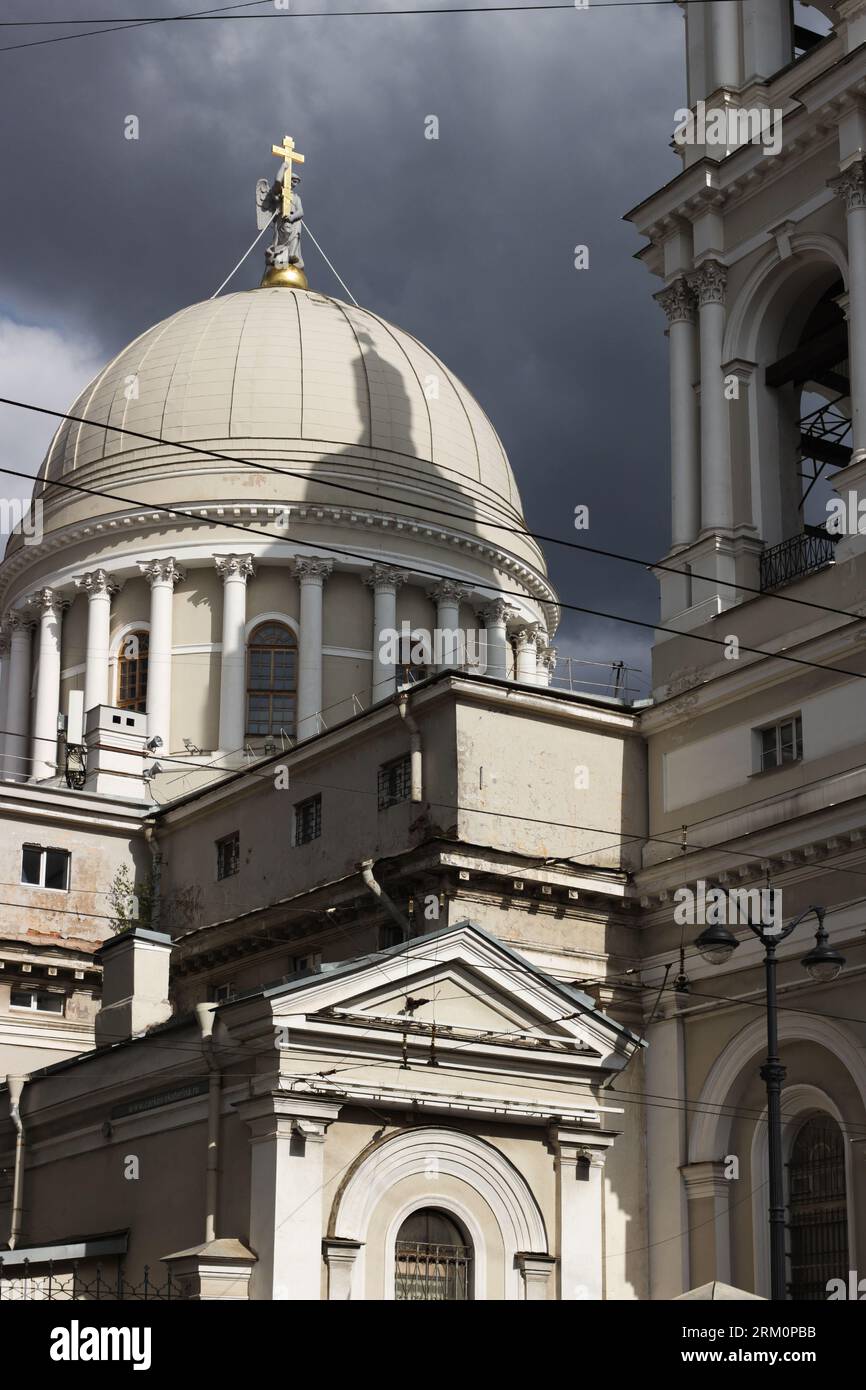 La Chiesa ortodossa di S.. Catherine sull'isola Vasilevsky, San Pietroburgo, Russia Foto Stock