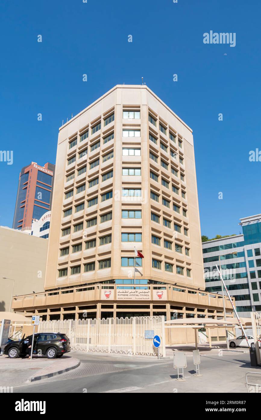 Consiglio Supremo giudiziario - Ufficio del governo federale a Manama, Bahrein Foto Stock