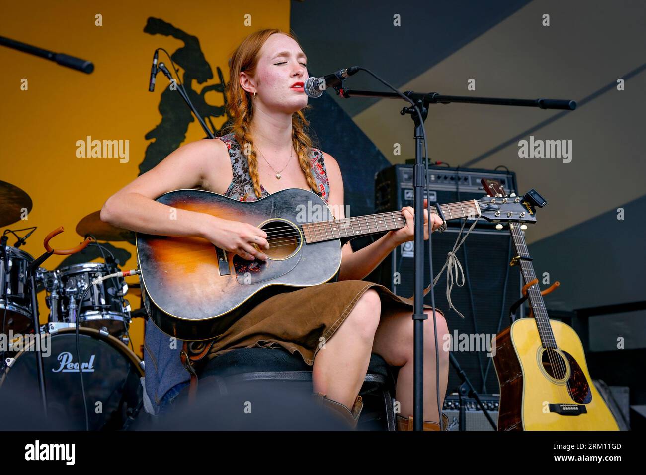 Bella White, Edmonton Folk Music Festival, Edmonton, Alberta, Canada Foto Stock