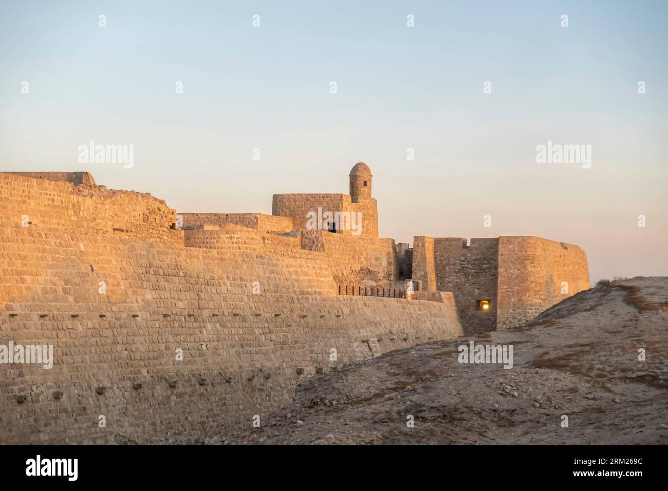 Qall'at al-Bahrain - forte del Bahrain, fortezza di al Qala, Bahrain Foto Stock