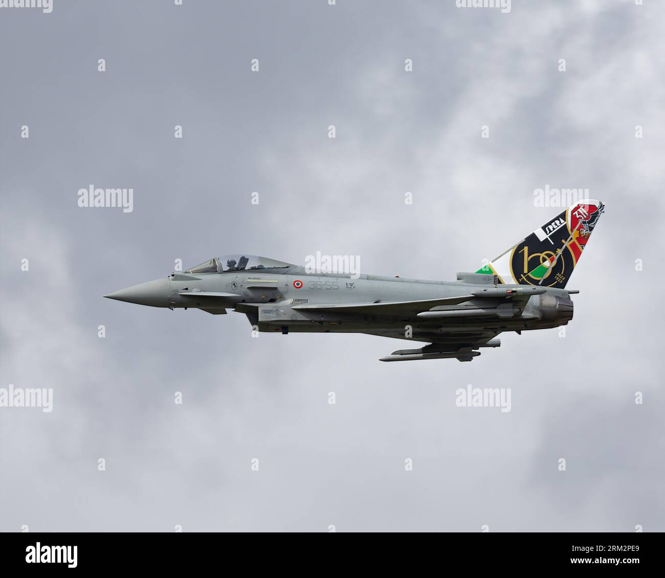 Un Eurofighter Typhoon italiano al Royal International Air Tattoo 2023 Foto Stock