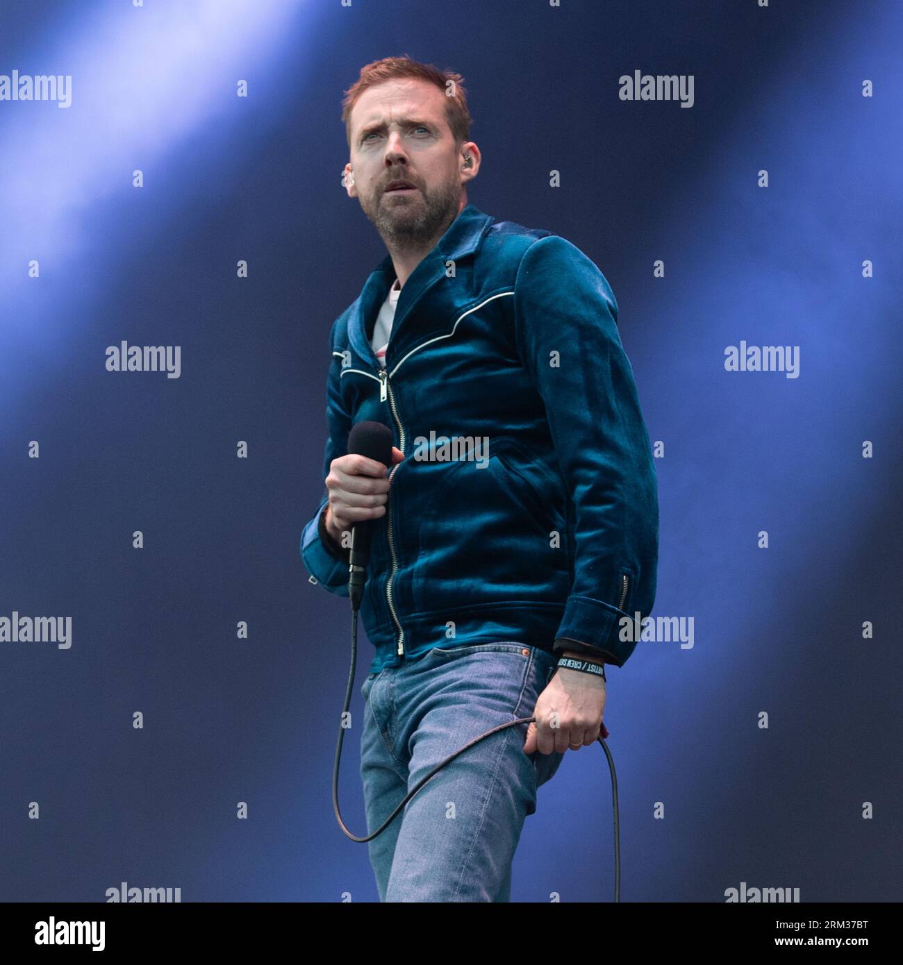 I Kaiser Chiefs si esibiscono al Victorious Festival 2023 a Portsmouth, Hampshire, Regno Unito, 26 agosto 2023 Foto Stock