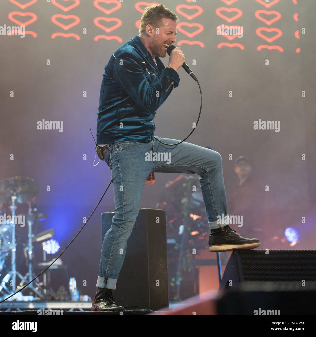 I Kaiser Chiefs si esibiscono al Victorious Festival 2023 a Portsmouth, Hampshire, Regno Unito, 26 agosto 2023 Foto Stock