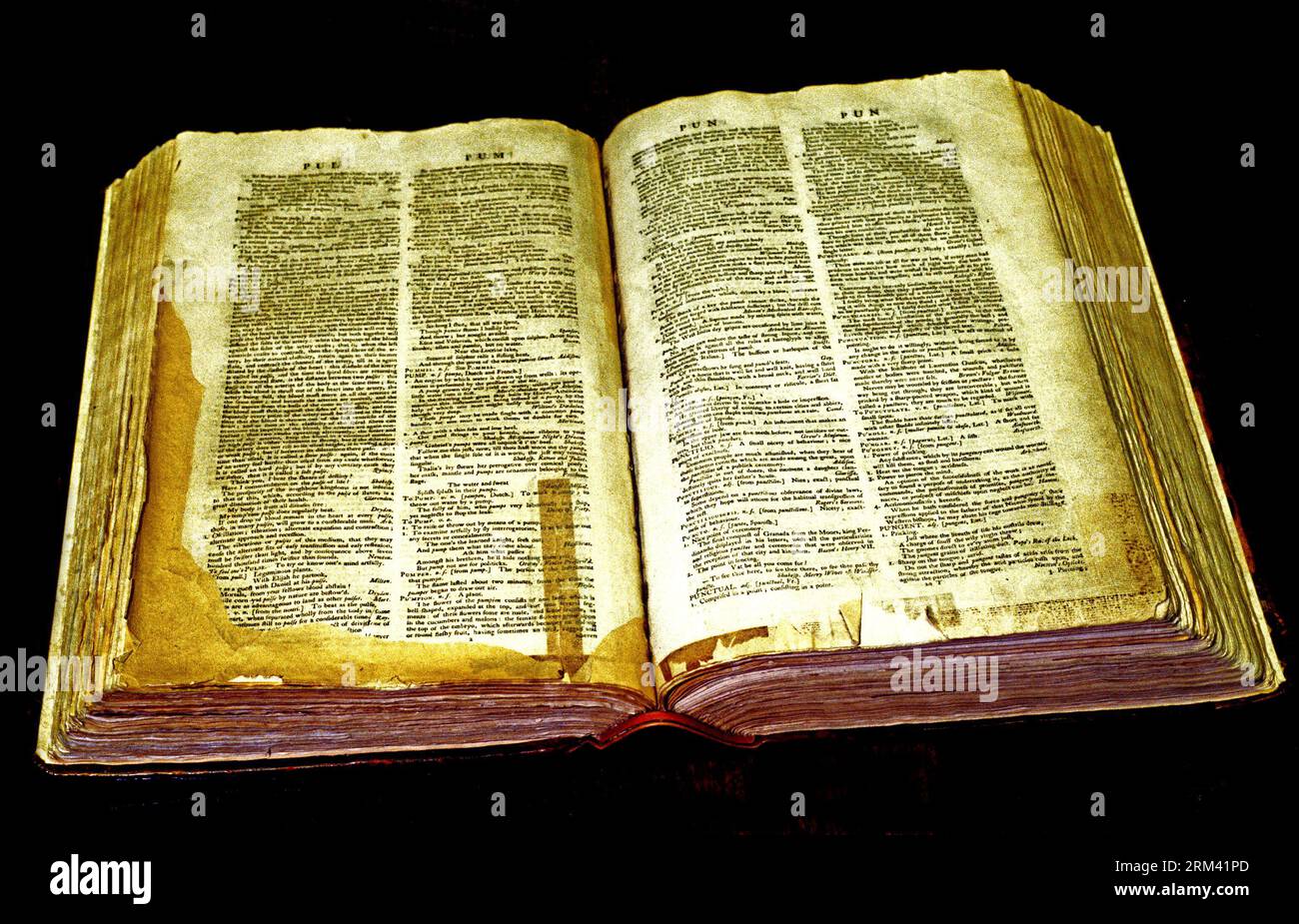 Dr. Samuel Johnson, Dictionary, Gough Square, Londra, Inghilterra Foto Stock