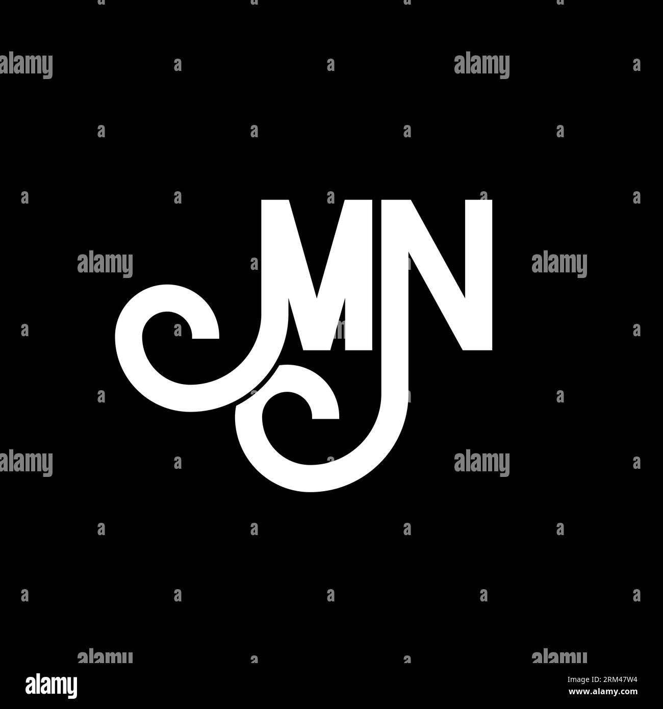 Design del logo MN Letter. Icona del logo MN con lettere iniziali. Modello di design con logo minimale MN lettera astratta. Vettore di disegno M N Letter con colori neri. mn l Illustrazione Vettoriale