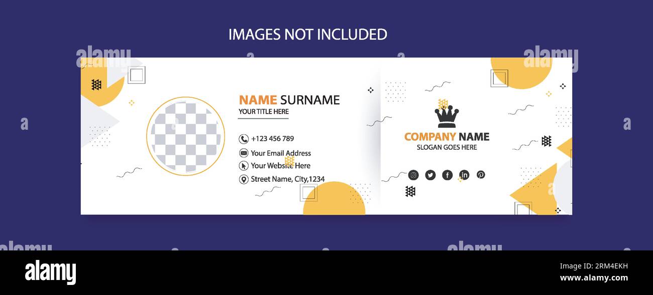 Design modello piè di pagina e-mail per promozioni aziendali Illustrazione Vettoriale