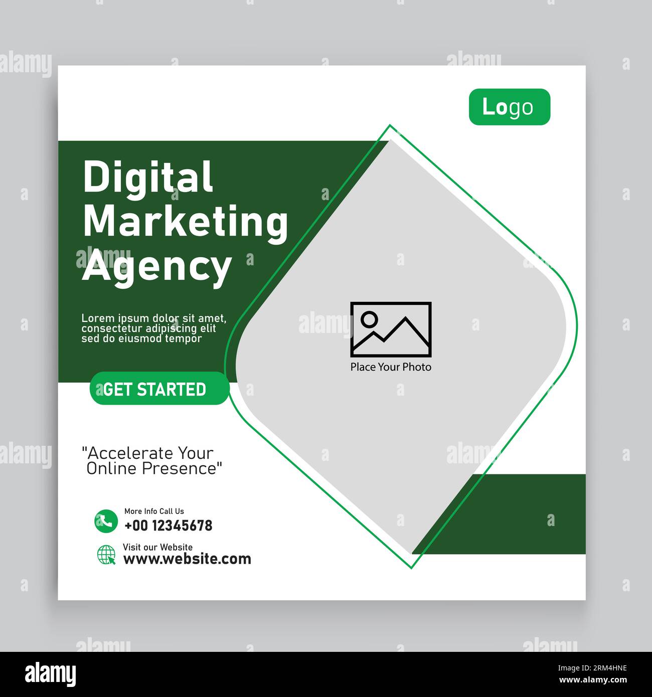 creazione di modelli di social media per agenzie di marketing digitale e esperti Illustrazione Vettoriale