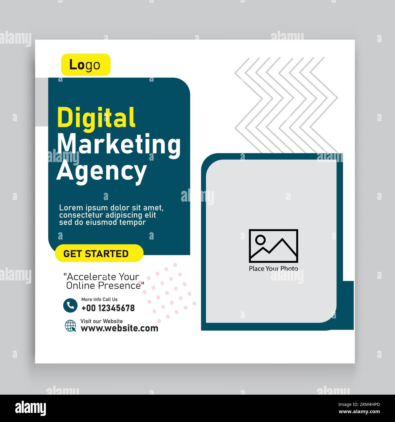 creazione di modelli di social media per agenzie di marketing digitale e esperti Illustrazione Vettoriale