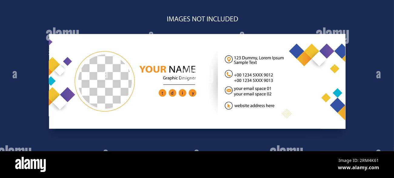 Design modello piè di pagina e-mail per promozioni aziendali Illustrazione Vettoriale