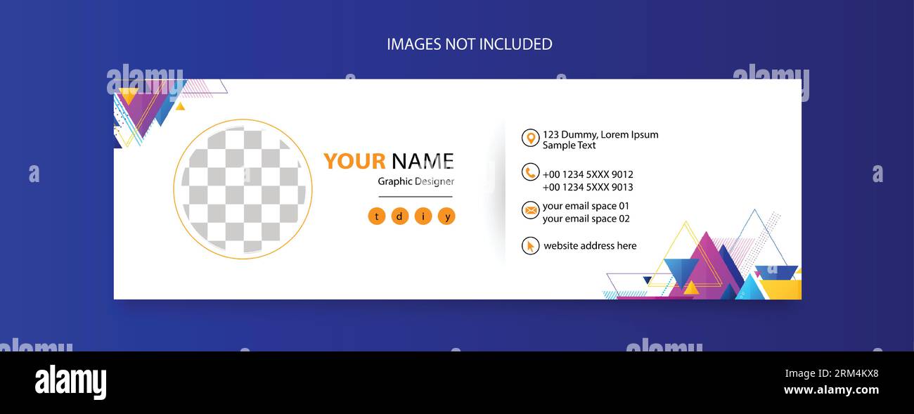 Design modello piè di pagina e-mail per promozioni aziendali Illustrazione Vettoriale
