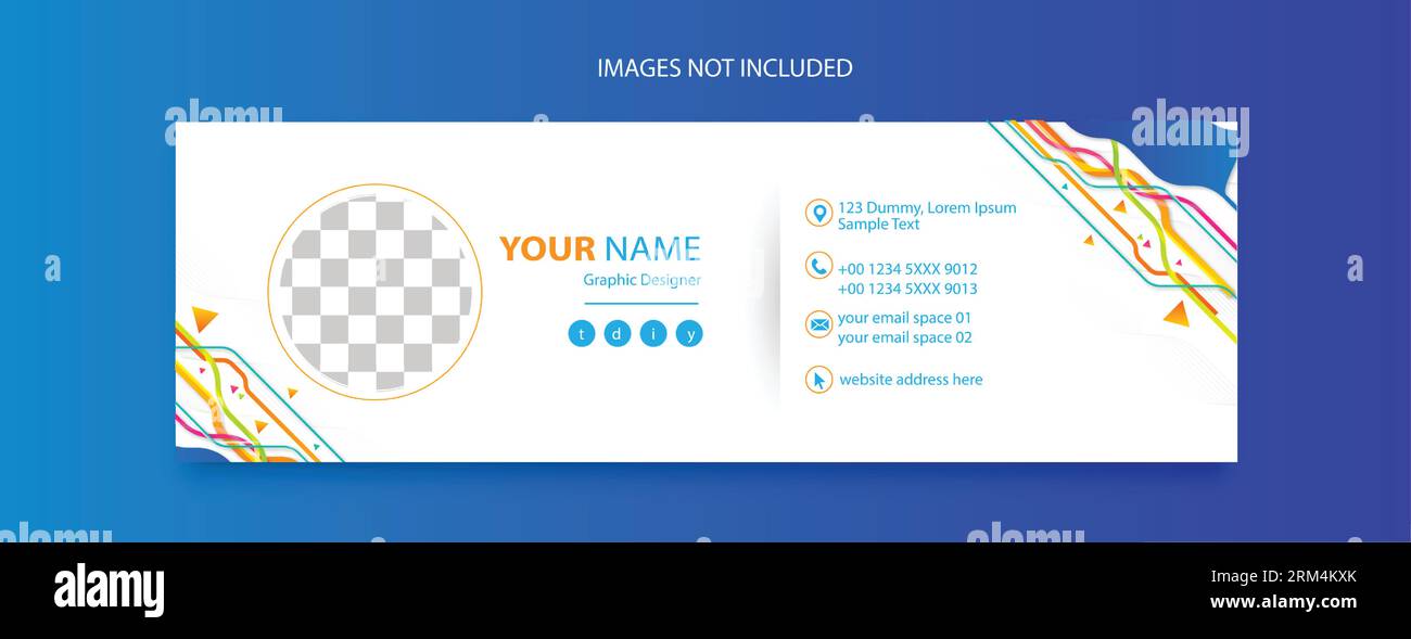 Design modello piè di pagina e-mail per promozioni aziendali Illustrazione Vettoriale