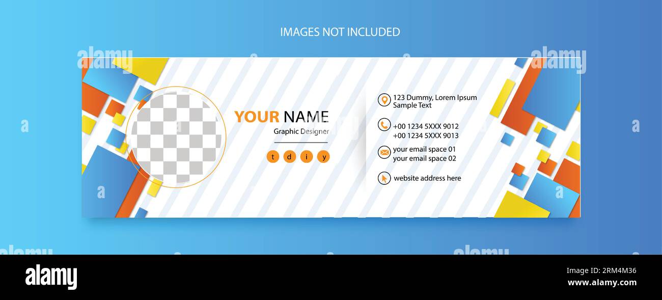 Design modello piè di pagina e-mail per promozioni aziendali Illustrazione Vettoriale