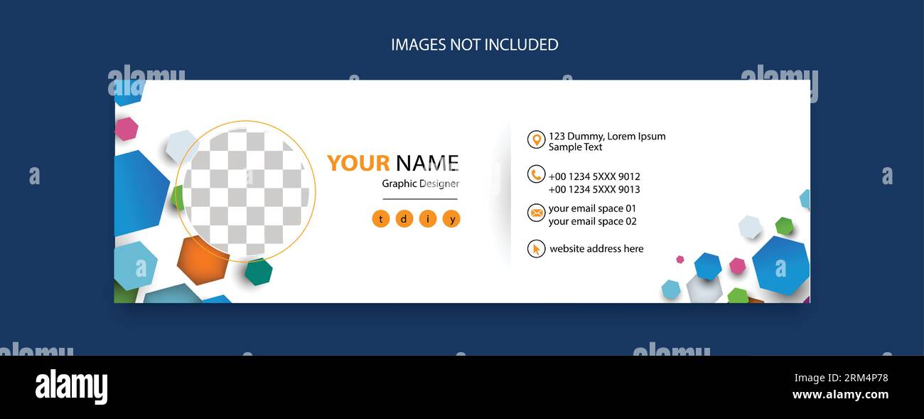 Design modello piè di pagina e-mail per promozioni aziendali Illustrazione Vettoriale