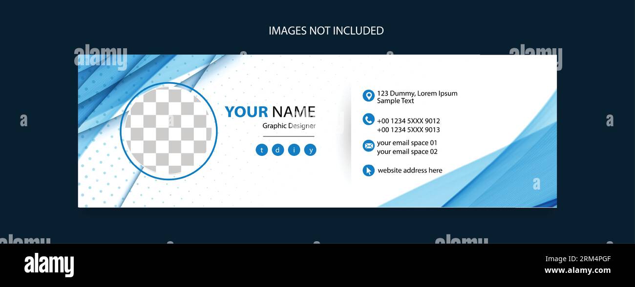 Design modello piè di pagina e-mail per promozioni aziendali Illustrazione Vettoriale