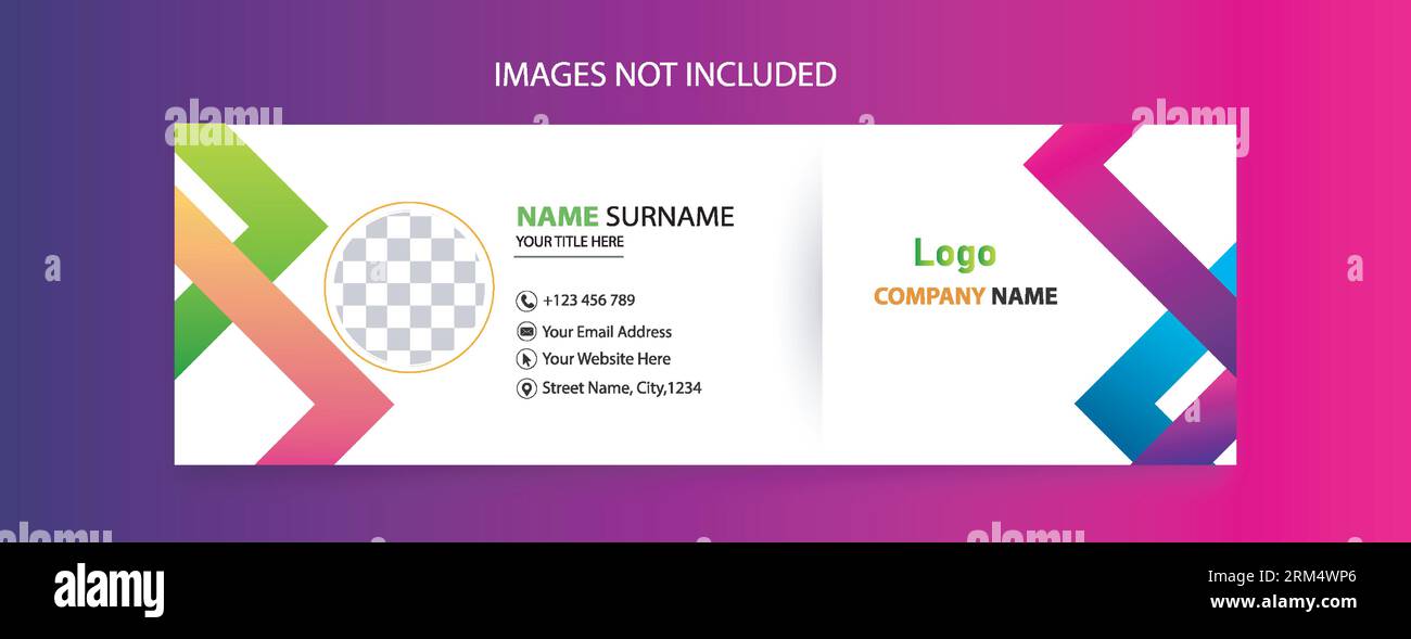 Design modello piè di pagina e-mail per promozioni aziendali Illustrazione Vettoriale