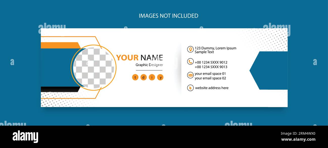 Design modello piè di pagina e-mail per promozioni aziendali Illustrazione Vettoriale