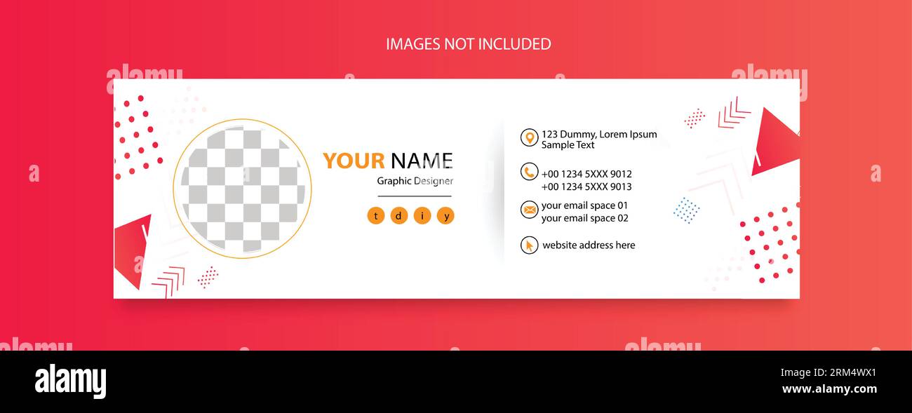 Design modello piè di pagina e-mail per promozioni aziendali Illustrazione Vettoriale