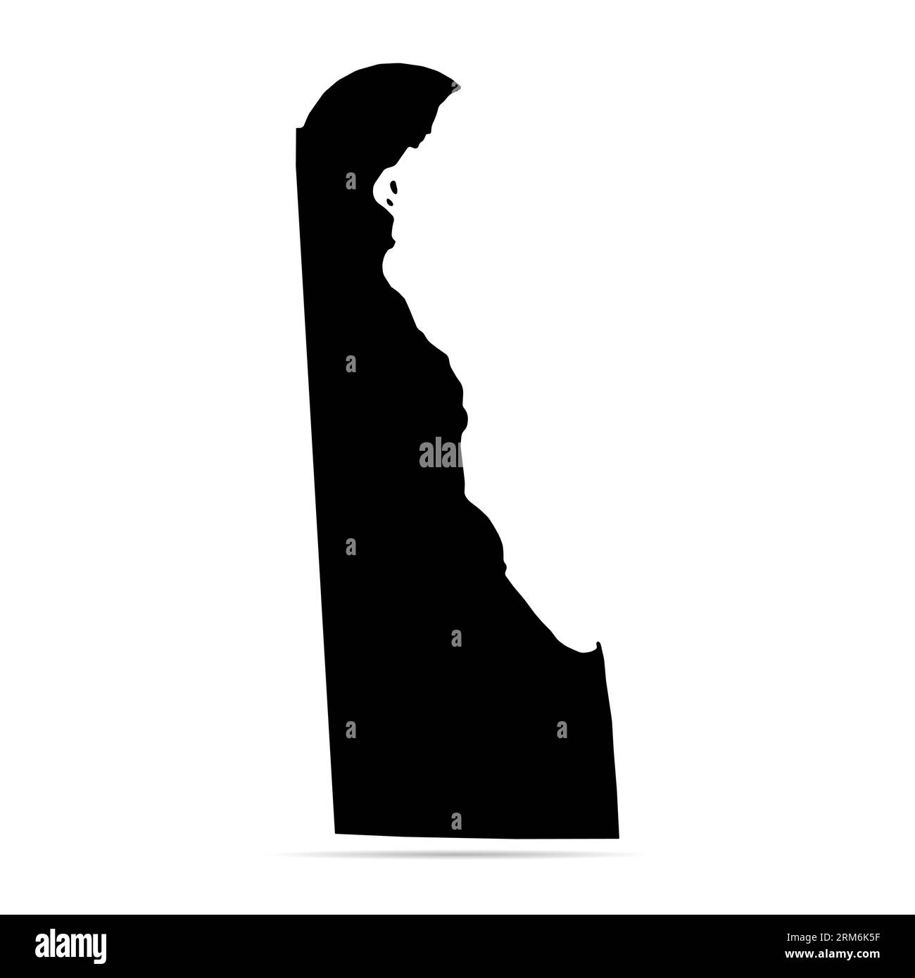 Forma della mappa del Delaware, stati uniti d'america. Icona Flat Concept illustrazione vettoriale . Illustrazione Vettoriale