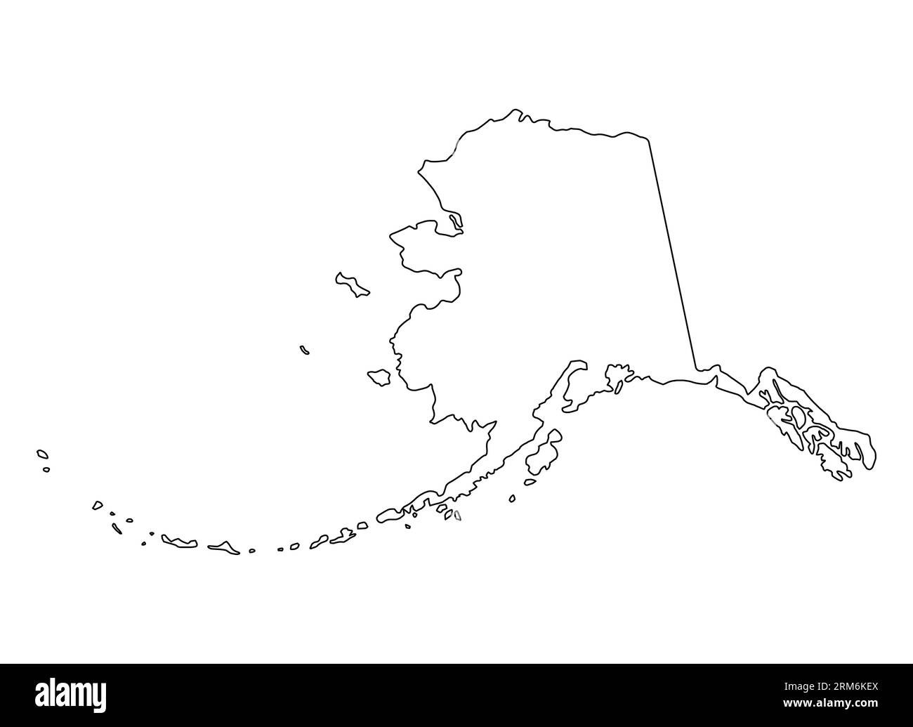Forma della mappa dell'Alaska, stati uniti d'america. Icona Flat Concept illustrazione vettoriale . Illustrazione Vettoriale