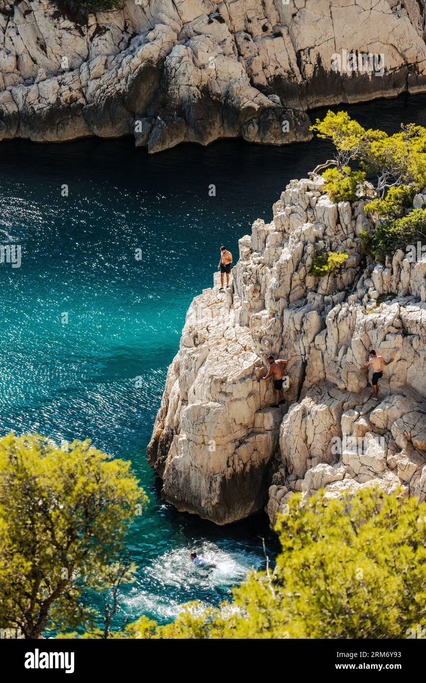 Calanque Sugiton, Marsiglia, Francia Foto Stock