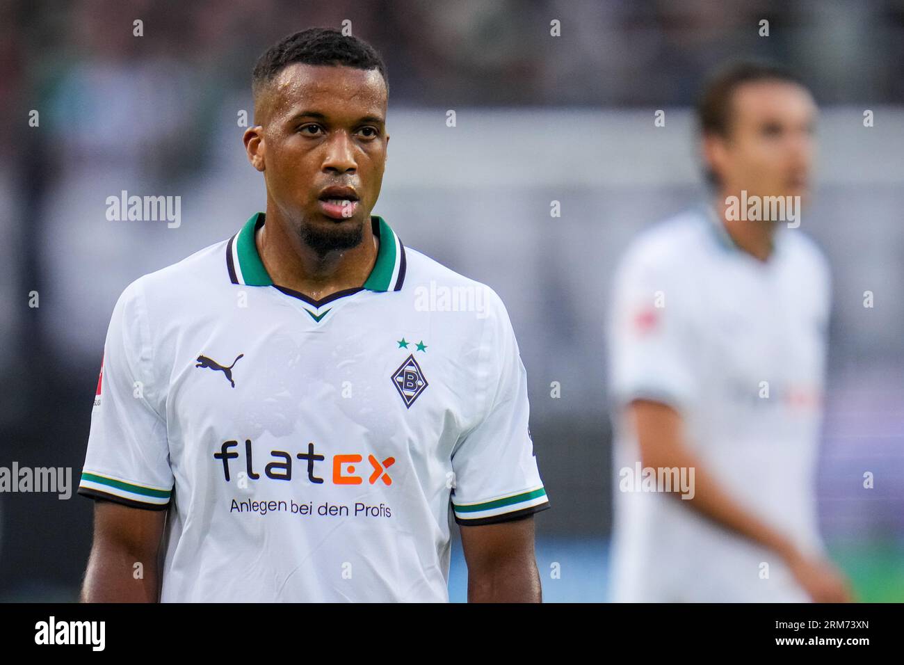 Moenchengladbach, Germania. 26 agosto 2023. MOENCHENGLADBACH, GERMANIA - AGOSTO 26: Alassane plea del Borussia Monchengladbach guarda al Borussia-Park il 26 agosto 2023 a Moenchengladbach, Germania (foto di René Nijhuis/BSR Agency) credito: Agenzia BSR/Alamy Live News Foto Stock