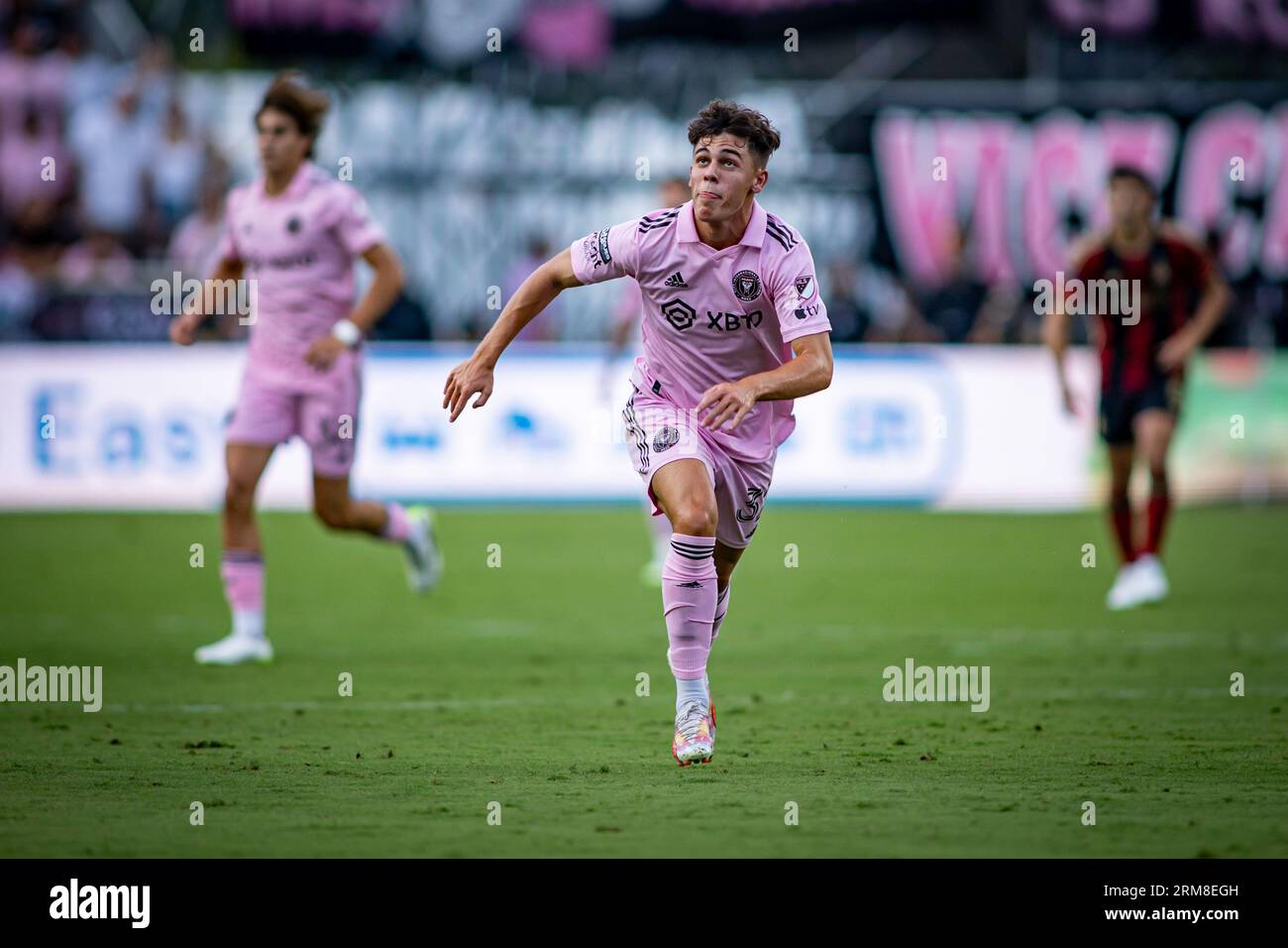 Noah Allen in azione - Inter Miami CF V Atlanta Utd, League Cup,7-25-23, ft Lauderdale, Florida, foto:Chris Arjoon/Credit Foto Stock