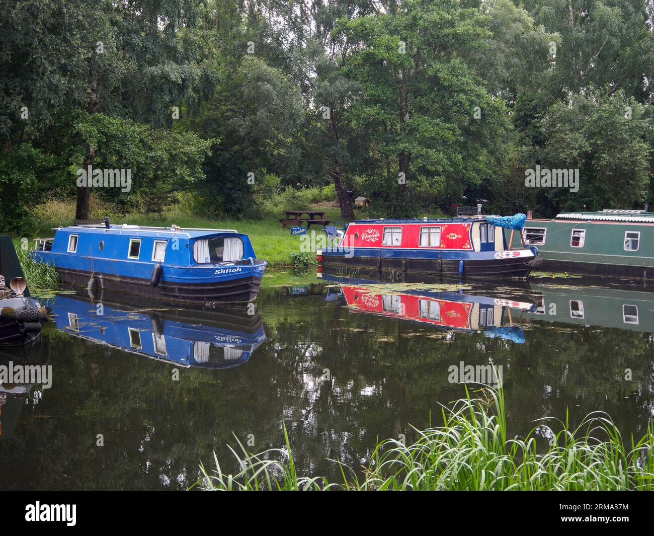 Bacino del Pocklington Canal a Melbourne, East Yorkshire Foto Stock