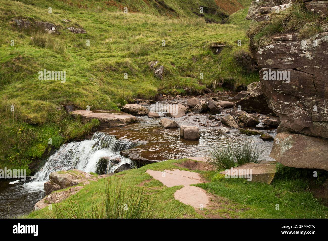 pont ar daf Brecon Beacons Galles Foto Stock