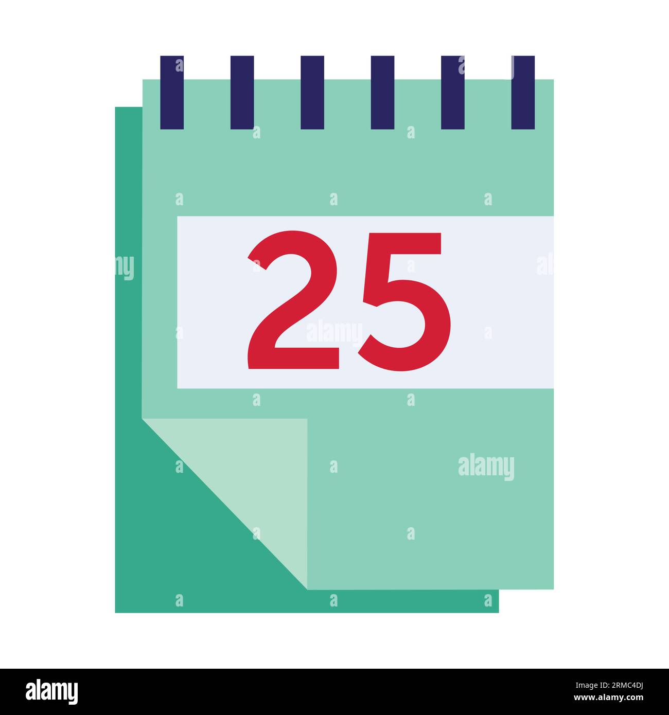 Strappare il foglio del calendario Illustrazione Vettoriale