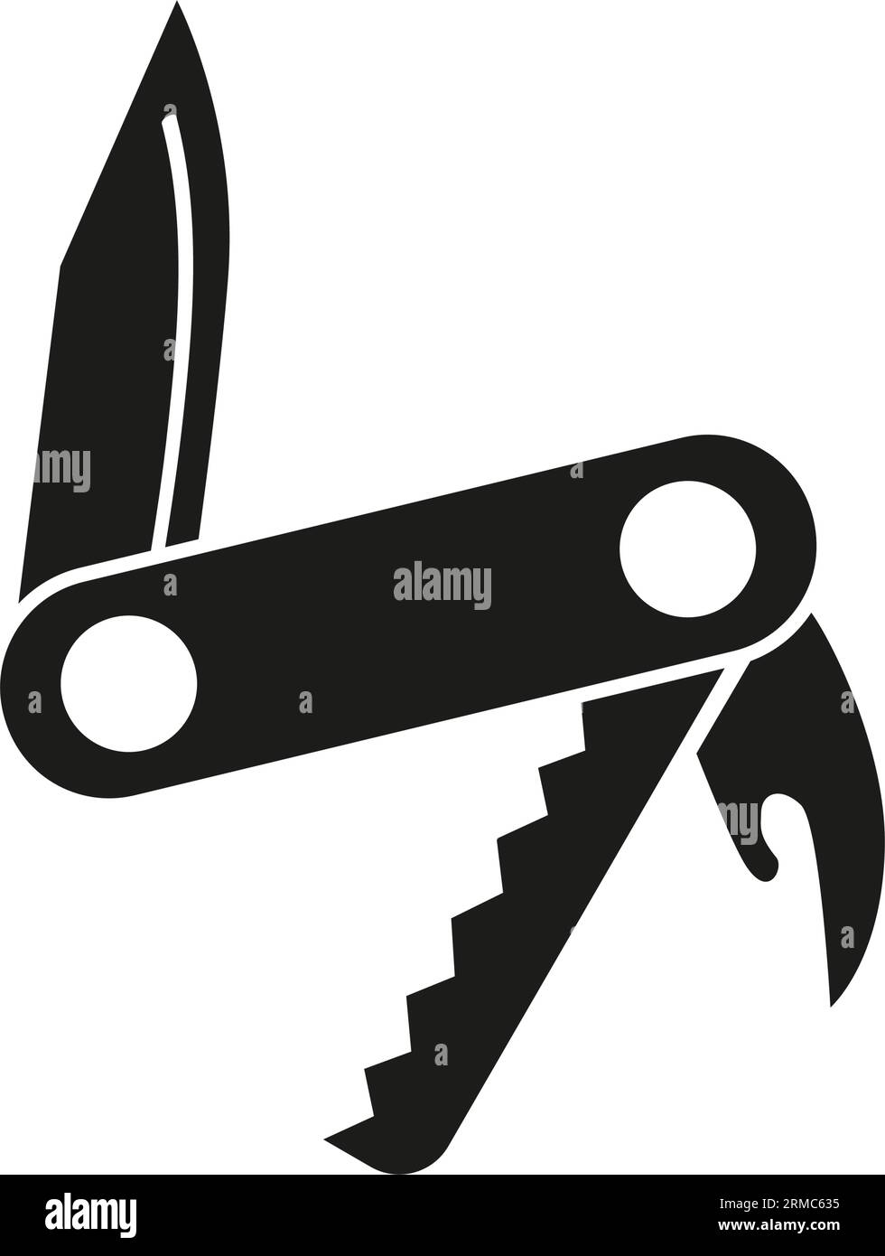 Coltello da tasca icona Illustrazione Vettoriale