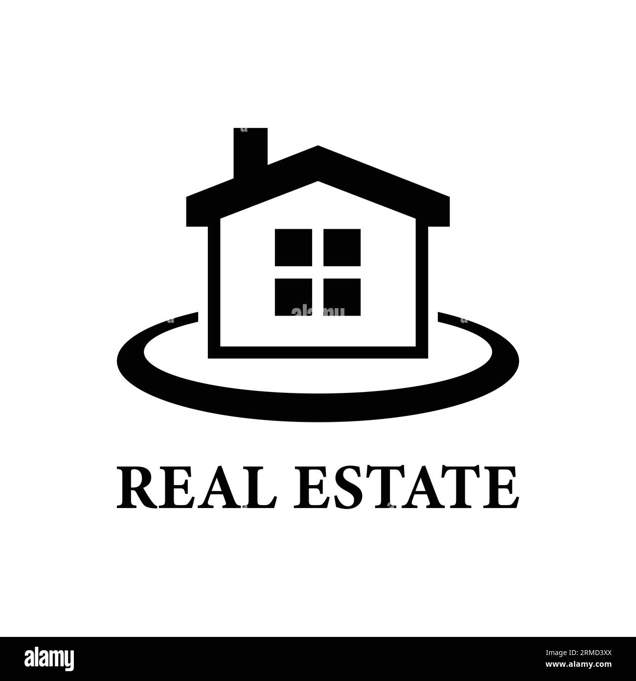 Casa, icona del vettore immobiliare Illustrazione Vettoriale