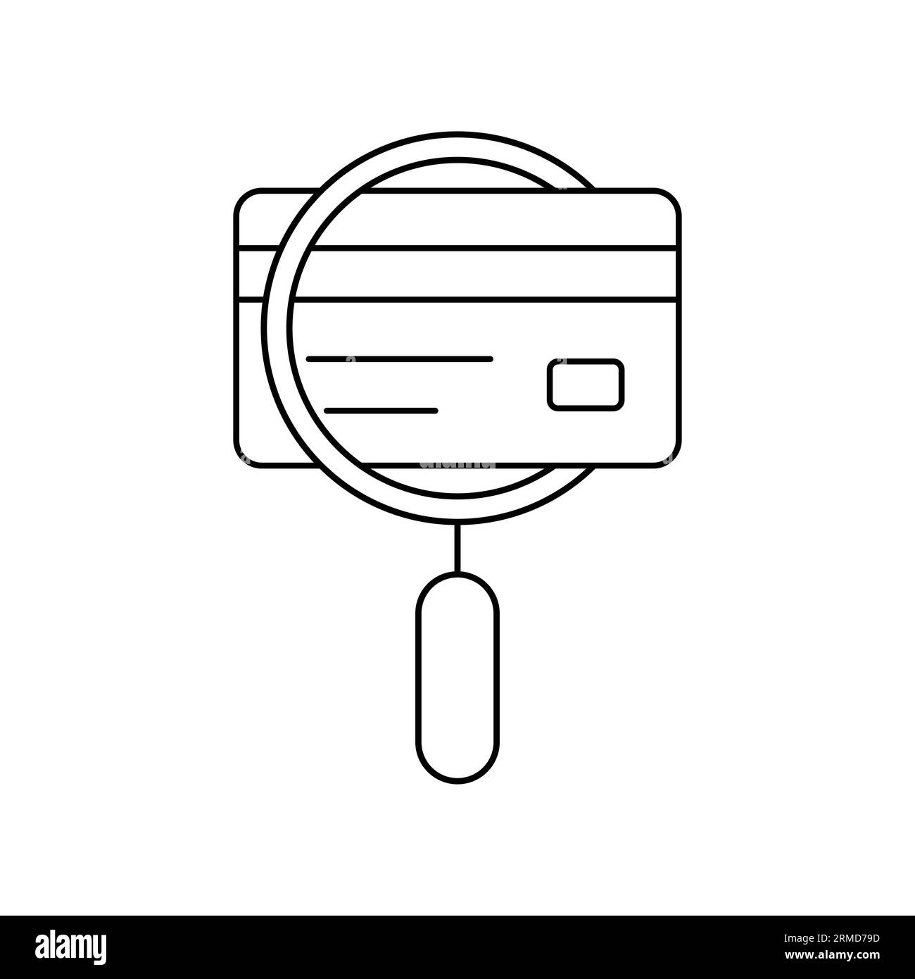 carta di credito sottile nera per una panoramica semplice. struttura semplice logotipo di ricerca finanziaria moderna design grafico isolato su bianco. concetto di rischio bancario Illustrazione Vettoriale