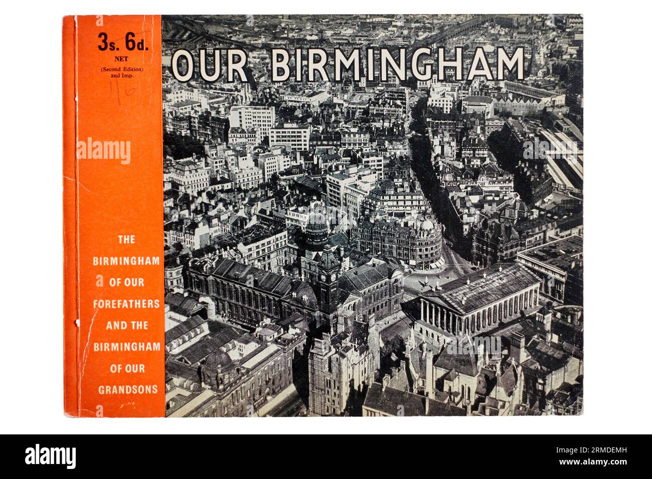 History Birmingham vintage book, datato 1951, Inghilterra, Regno Unito, pubblicato da Cadbury Brothers Limited Bourneville Foto Stock